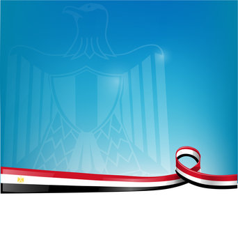 egypt flag on background
