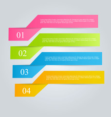 Infographics template for banners, website templates and designs