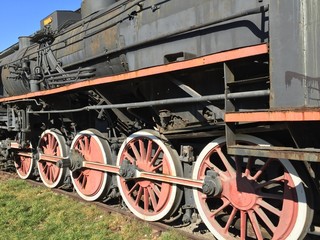 Fototapeta na wymiar Historic steam engine