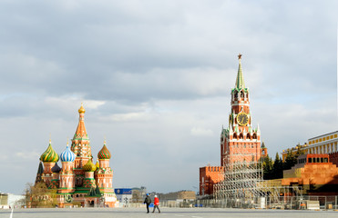 Red square in Moscow, Russia