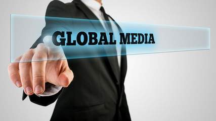 Touching a Global media button