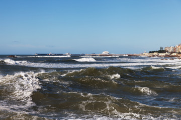 Atlantic waves at Portugal coast.