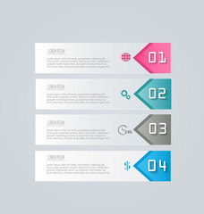 Infographics template for banners, website templates and designs