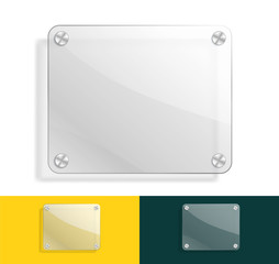 glass background with color variations