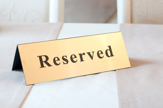 Reserved Sign