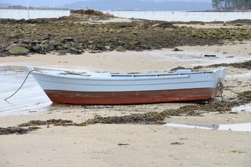 Fototapeta premium boat on a mooring