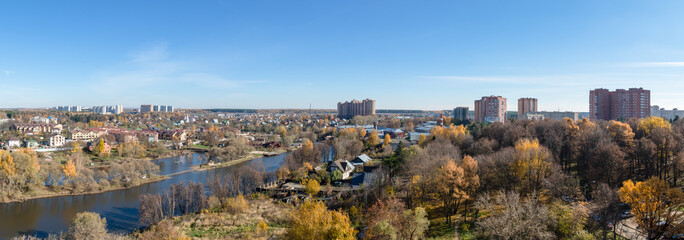 Troitsk City, Moscow District, birds eye view