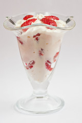 strawberry with cream
