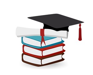 Books stack - graduation