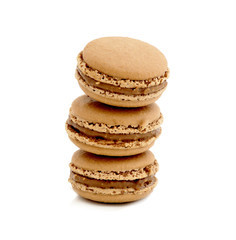 close up of colorful delicious macaroons