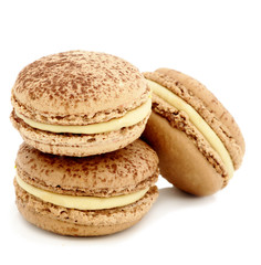 close up of colorful delicious macaroons