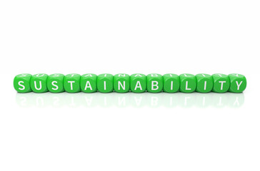 Sustainability Würfel grün