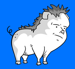 Funny pig