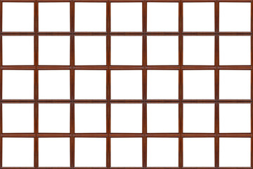 Wood frame white background