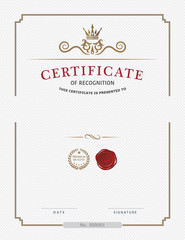 Certificate design template