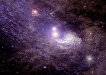 galaxy in a free space