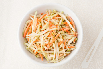 broccoli slaw with shredded carrots