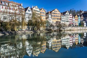Altstadt Deutschland T&uuml;bingen Spiegelung