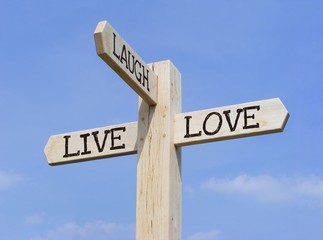 Fototapeta premium Live Laugh Love