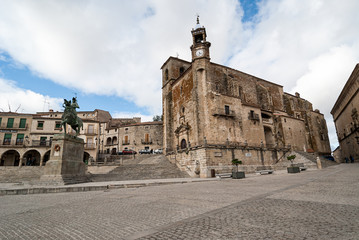 Fototapeta na wymiar Square of Trujillo, Unesco site, Spain