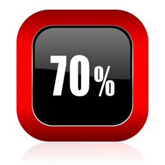 70 percent icon sale sign