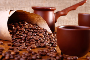 Coffe cups and utensil