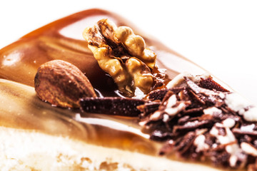 nutty piece of cake close-up