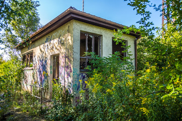 Bahnhofsruine im Münchner Osten