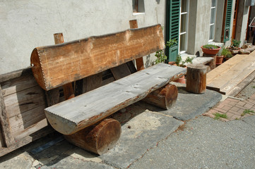 Old wooden bench