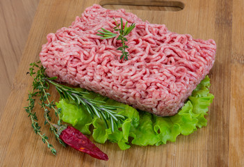 Raw minced meat