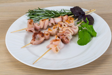 Grilled squid