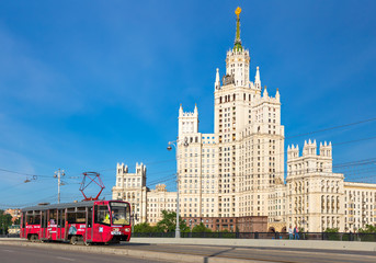 Kotelnicheskaya Embankment Building and tramway