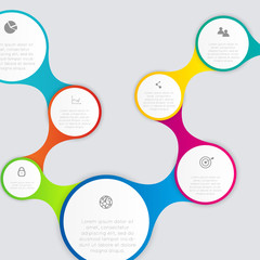 Vector colorful info graphics for your business presentations.