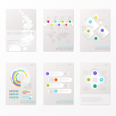 Set of Timeline Infographic Design Templates.