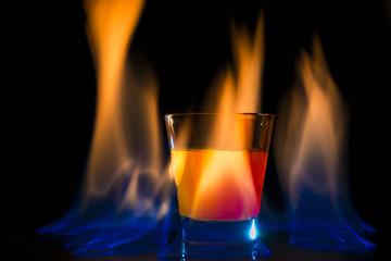 Cocktail flame