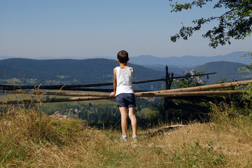 boy in the countryside