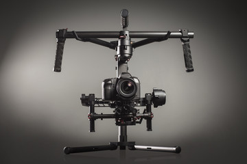 Video production stabilization gimball slr mount