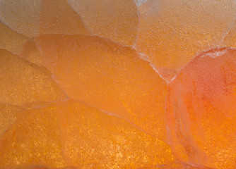 Orange colored ice texture