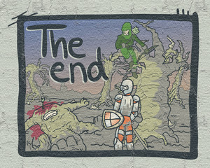 Obraz premium The end comic