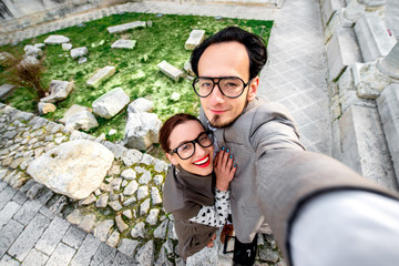 Couple taking selfie picture