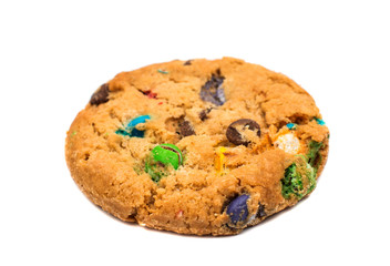 cookies with colored chocolate drops