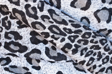 leopard prints on silky textile