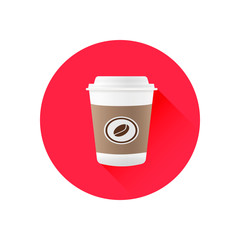 Coffee cup vector icon