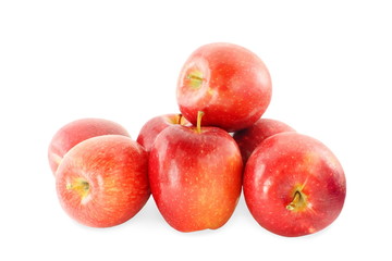 Fototapeta na wymiar fresh apple fruit in pure white background