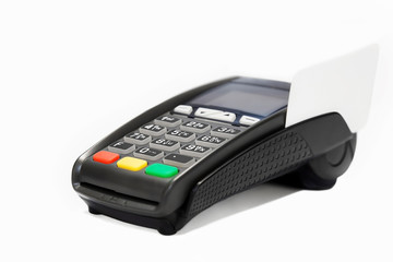 Terminal with credit card