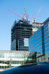 Construction of a new office block
