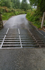 Cattle Grid on minor road.