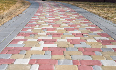 colored paving slabs