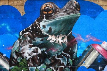 Graffiti Bildwand Kunst Stadtleben