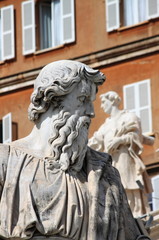 Fototapeta na wymiar Statue of Saint Paul the Apostle in Vatican City, Rome
